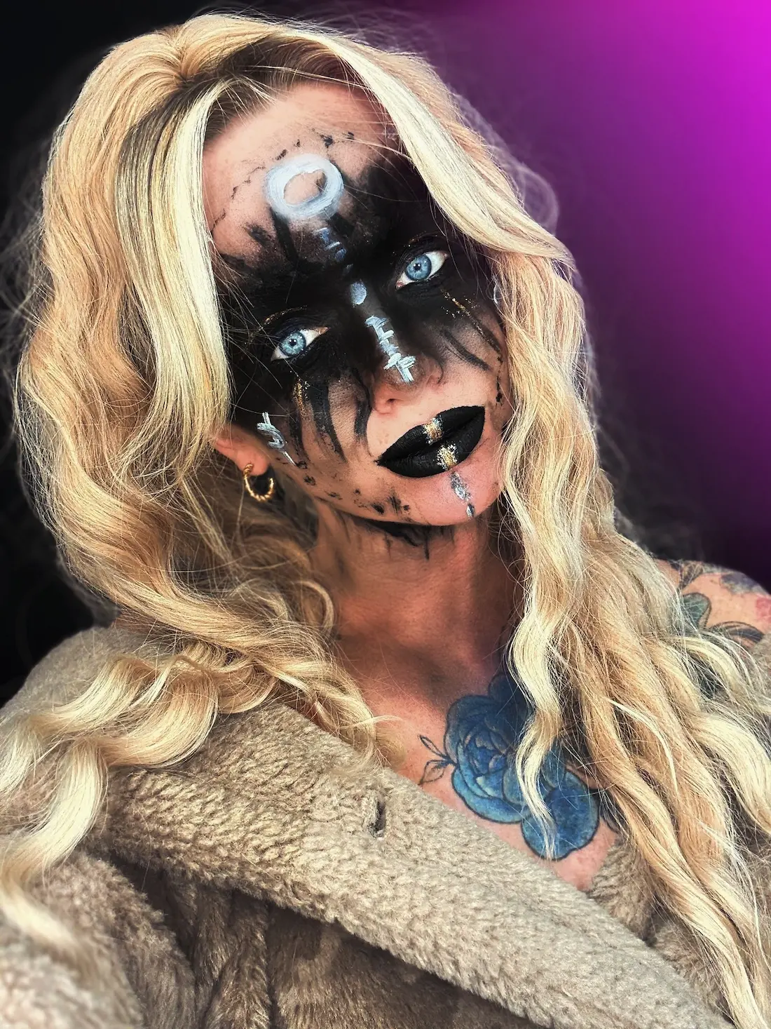 make up halloween wikingowie wojowniczka